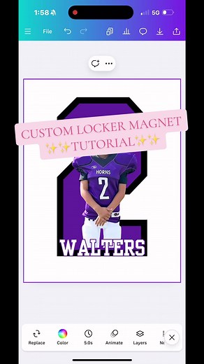 Custom Locker Magnet Tutorial Using Canon Pixma G6020