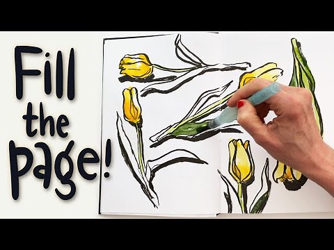 How to Fill a Sketchbook Page (Without Overthinking!)