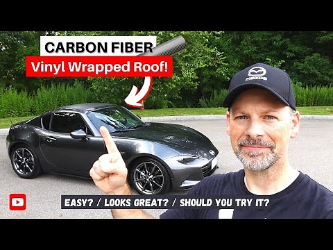 CARBON FIBER Vinyl Roof Wrap // ND Mazda MX-5 Miata RF