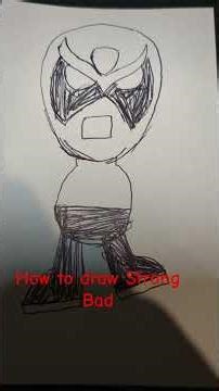 how to draw Strong Bad #homestarrunner #shorts #art