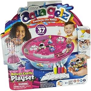 Aqua Gelz™ 3D Magic Gel Craft Kit Unique Arts & Crafts for Kids Squishy Maker Toys Make Your Own Squishies (Deluxe Castle Playset)