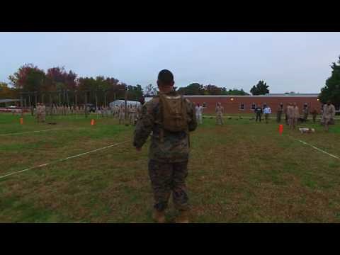 Marine Corps Combat Fitness Test at Officer Candidates School (OCS)