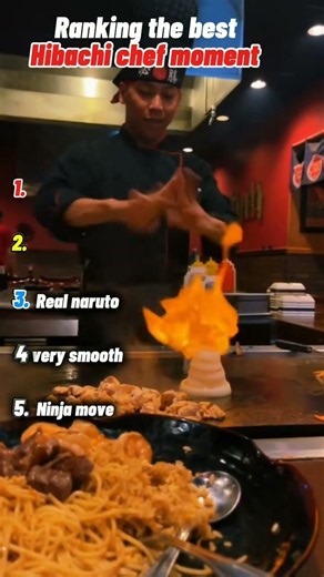 Ranking the best hibachi chef moment #ranking