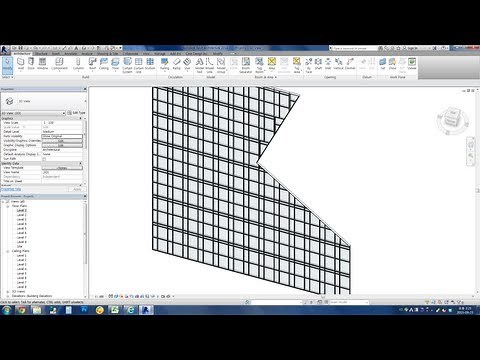 Revit Tips - Easy Making Curtain wall with Irregular grids