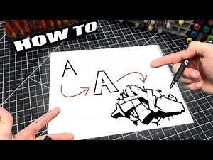 How to Draw a Graffiti Letter A (Easy Step by Step Tutorial)
