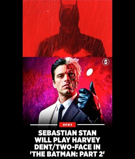It is Official Sebastian Stan will be Two Face The Batman Part II #movie #batman