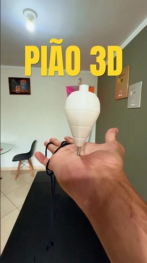 FIZ UM PIÃO “TROMPO” NA IMPRESSORA 3D #pião #trompo #impressora3d #bambulab