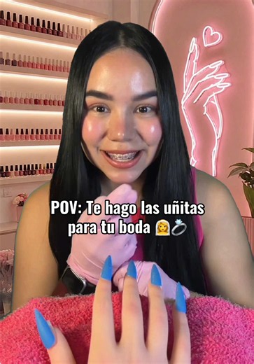 Te hago las uñas perfectas para tu boda 👰‍♀️💍 ASMR poniendo uñas | ASMR Boda | ASMR Manicurista | #asmr #boda #dola #mx #publicidad
