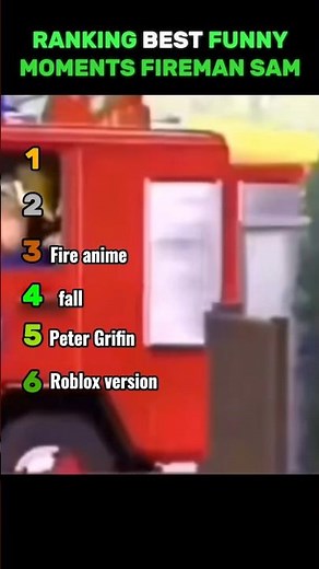 RANKING BEST FUNNY MOMENTS FIREMAN SAM #memes #humour #samlepompier