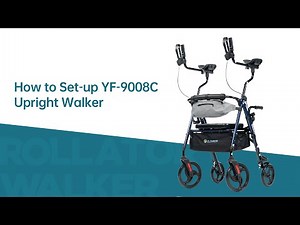 How to Set up Elenker YF 9008C Upright Rollator Walker with Seat