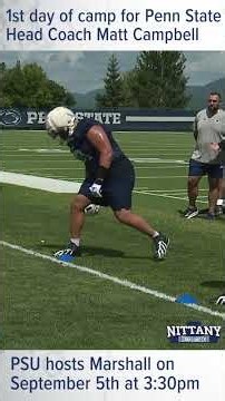 Penn State Football team holds first practice