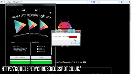 Google Play Gift Card Generator