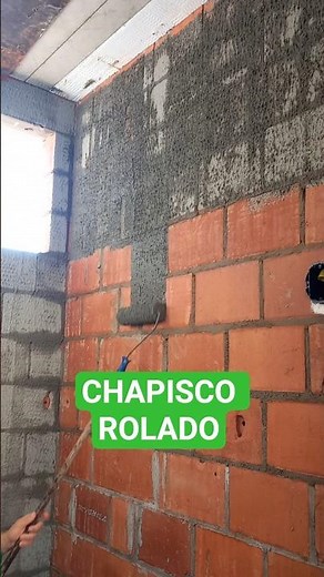 CHAPISCO no ROLO, rápido, prático e evita desperdício de material.