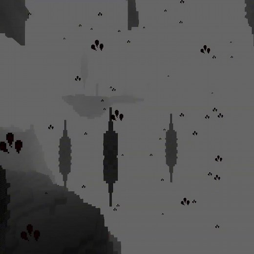 Eerie cursed Minecraft dimension made using MCreator