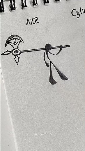 How to draw body with (Axe, cylinder gun,bow) #drawing #stickman #tutorial #fyp #art