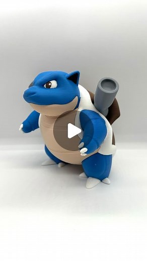 Polymaker on Instagram: "Print’em all !! Today, We finish the Starter line with Blastoise !! Models for FREE in bio. Print it you will need PolyTerra PLA filaments from @polymaker_3d sapphire Blue, Army Beige, Cotton White, Charcoal Black, Army Brown and Fossil Grey. Happy Printing !!"