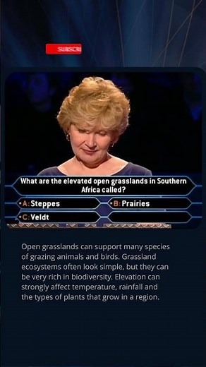 Can You Name These Southern African Grasslands? 🌍 #quiz #millionaire #trivia #africa #gameshow #tv