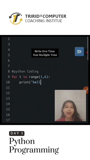 Day 3 Python Coding at TCCI Computer Coaching Institute #tcci #shorts #foryou