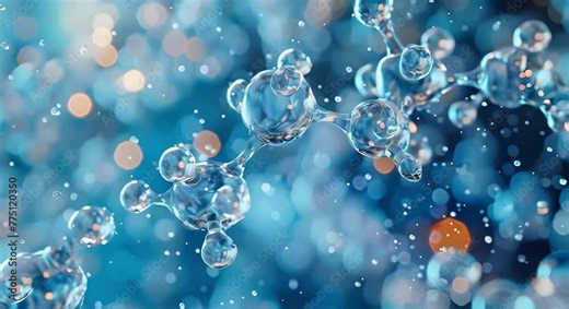 Generative AI science, gene, cell, dna, water, molecule, microscope, biotechnology