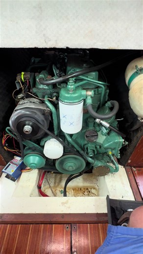 Completing Engine Service for Boat Life