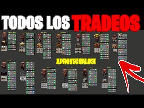 *TODOS*✅LOS MEJORES TRADEOS DE LOS ALDEANOS💎 DE MINECRAFT 👈Y *COMO EXPLOTARLOS* 🧨