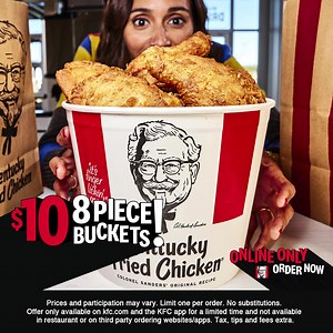 The 8pc Bucket just got better. Order on the KFC app or online today for only $10. | KFC