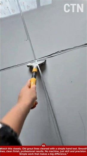 Perfect Tile Grout Cleaning | Simple Tool, Professional Finish!