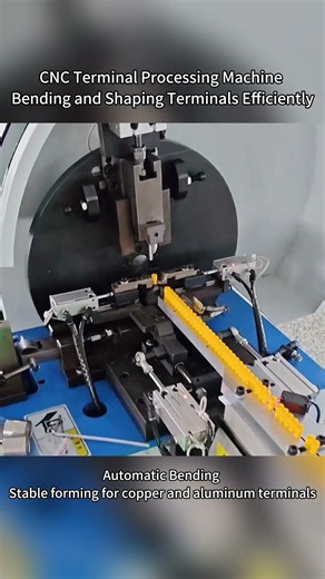 Terminal Bending Machine for Wire Harness and Electrical Components#cablelug #stamping