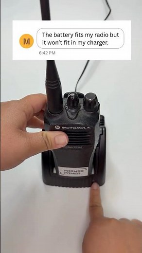 Charging Flat & Round Motorola CP200 Batteries #walkietalkies #twowayradio #battery