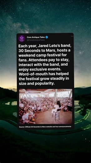 Jared Leto’s Band Hosts Growing Fan Camp Festival