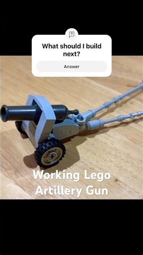 Working Lego Artillery Gun #lego #shorts #legobuilds #legoshorts #legomoc