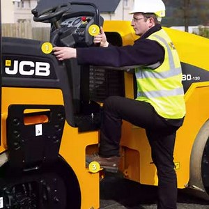 Operator safety is JCB's priority! All JCB machines have a 3 point contact safety feature, which gives more stability to the operator while climbing up or down from the machine. #staysafe #3pointcontact #safetyfirst | JCB Galadari | Facebook