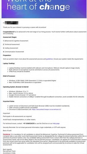 ACCENTURE 2025–26 SHORTLIST MAIL OUT!