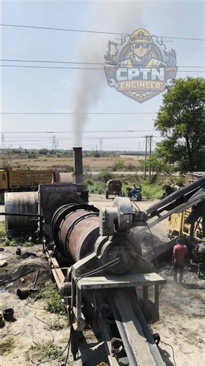 Bitumen (Damar) Plant Working | Road Construction #ytshorts #civilengineer #youtubeshorts