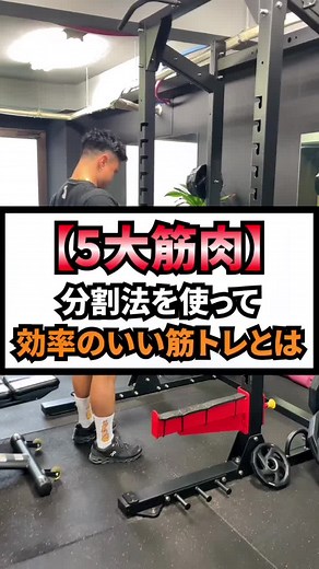 分割法を取り入れて効率よく筋肥大をしていこう！#トレーニング筋トレ#TikTokトレーニング#fyp #分割法
