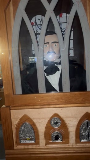 Created by a local maker this Edger Allen Poe themed fourtune telling booth is pure magic. Stop by the moon and experience the wonder. | Moon Marble Company