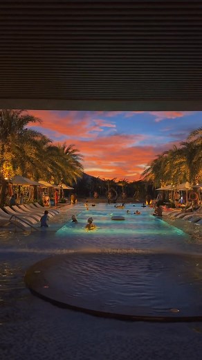 11K views · 164 reactions | Nothing beats watching Sanya's breathtaking sunset from the poolside: vibrant colors painting the sky while you soak in pure paradise vibes! ✨ #Sanya #Sunset #Poolside | Go Sanya | Facebook