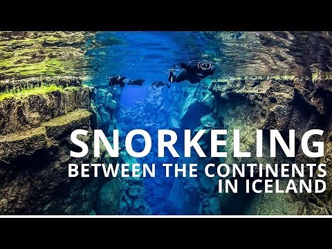 Snorkeling and diving between the tectonic plates in Iceland