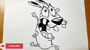 How to draw courage the cowardly dog