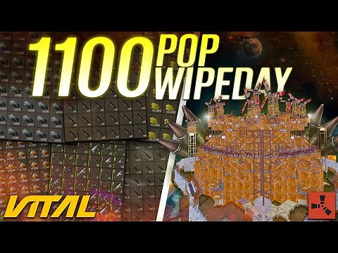 How we played a 1100 Pop wipe and CONTROLLED Vital EU Monthly | Rust