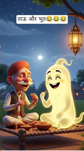 बूढ़े ताऊ और भूत👻😂|भूत वीडियो|funny Bhoot|#bhootwala #bhoot #shorts #cartoon #funnyvideo #bhootiya