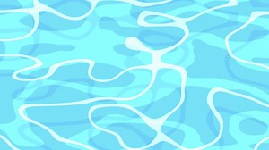 Water surface animation.Cartoon seawater. ripple of water