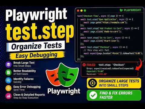 Playwright test.step Explained | Organize Tests + Easy Debugging