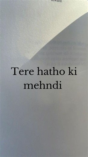 Tere hatho ki mendhdi ❤️✨ #poetry #love #poem #namankanojiya #shayari #sad #quotes #viral #books