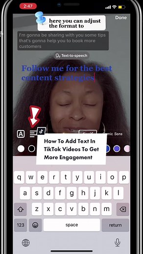Here’s how to create cool text in TikTok video to get more engagement Follow @ bookofstar for the best content marketing strategy 👉🏾 A lot of people watch videos on silent, so if they can’t read what you’re saying they’re not staying 👉🏾 So adding text to your videos will improve audience retention and get them to engage with you 👉🏾 TikTok has added new fonts to their text so you can have fun with it making your videos pop Go ahead and save this text in TikTok tutorial so you can refer back