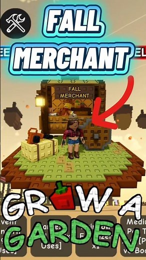 New Fall Merchant In Grow A Garden #growagarden#growagardenroblox#roblox#robloxedits