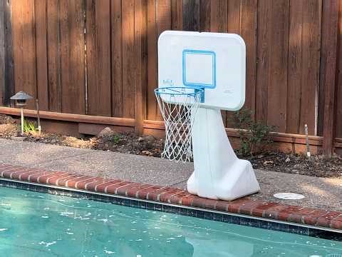 Solid basketball Fun in the pool!