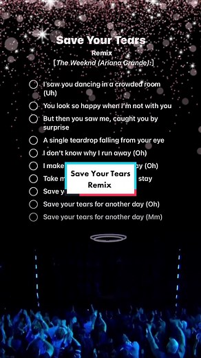 Duet this and sing#saveyourtears #theweeknd #duet #duetthis #singing #singalong #lyrics #foryou #fyp