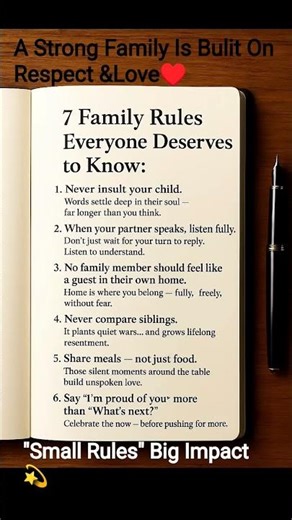 👉 7 Family Rules Everyone Should Follow ❤️👉 These 7 Family Rules Will Change Your Life 💫👉 Build a ..
