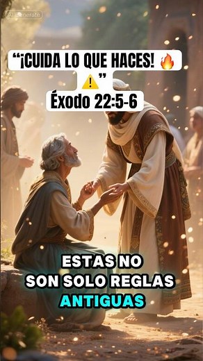 “¡CUIDA LO QUE HACES! Éxodo 22:5-6 #fe #biblia #exitoconflow #shorts